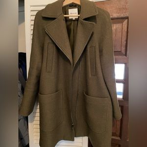 Madewell Eldridge Zip Coat in Insuluxe Fabric
